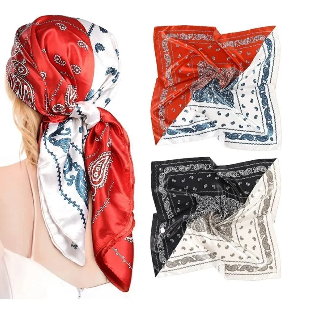 2 piece silky scarf set